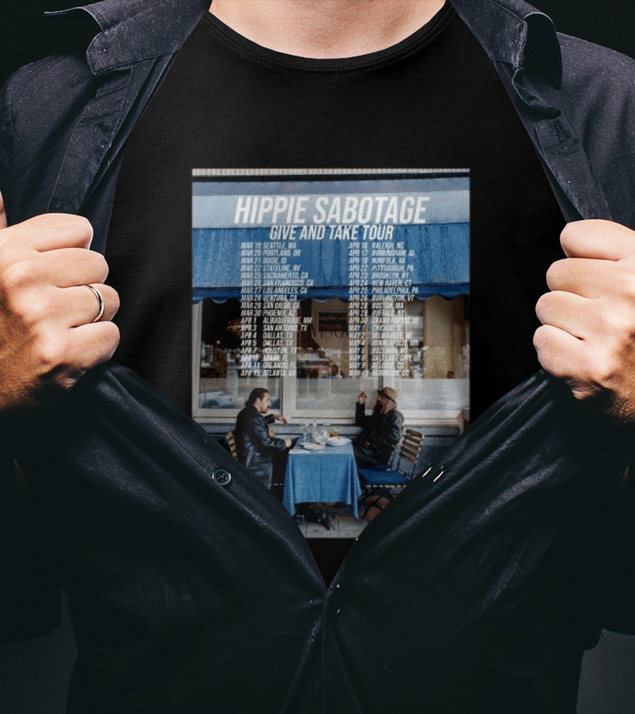 Hippie Sabotage Give And Take Tour 2026 Dates And Cities T-Shirt