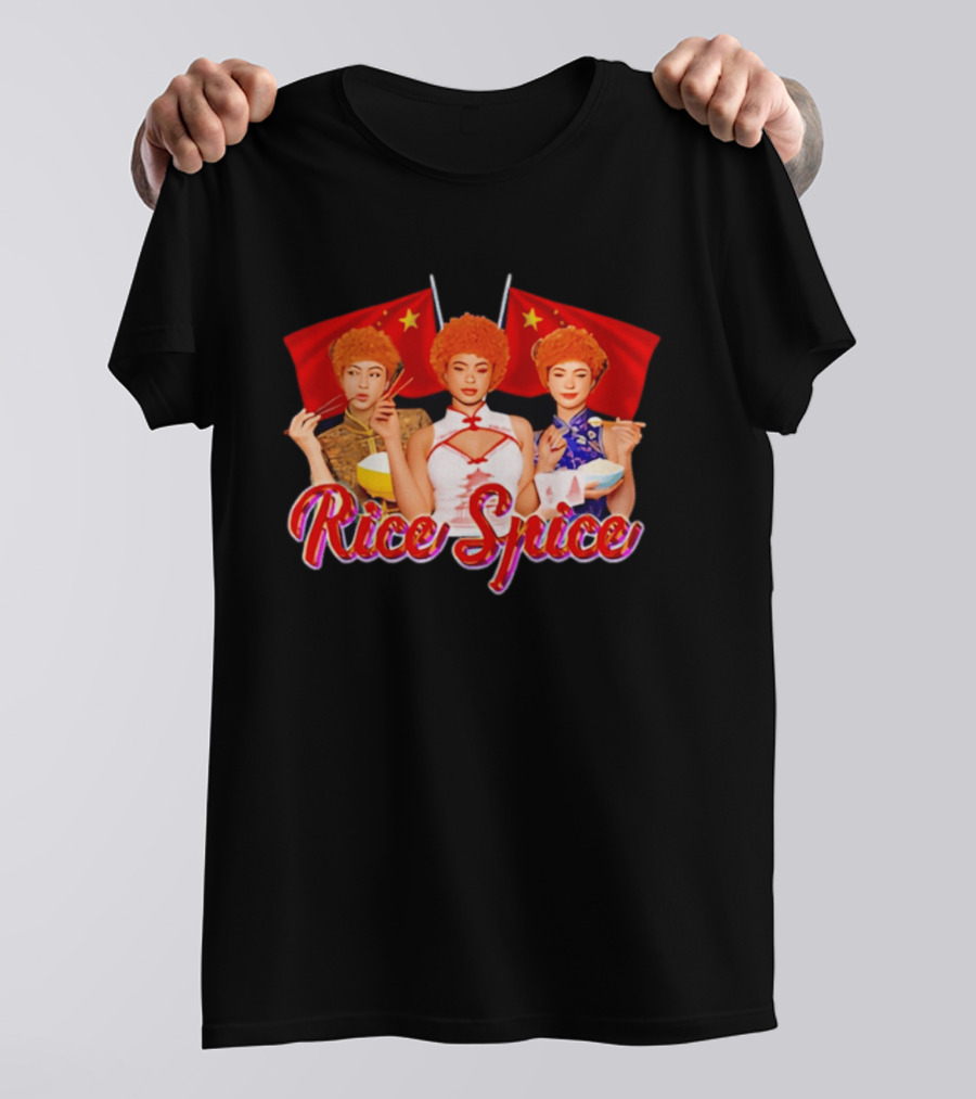 China Rice Spice Trio With Flags And Traditional Attire T-Shirt