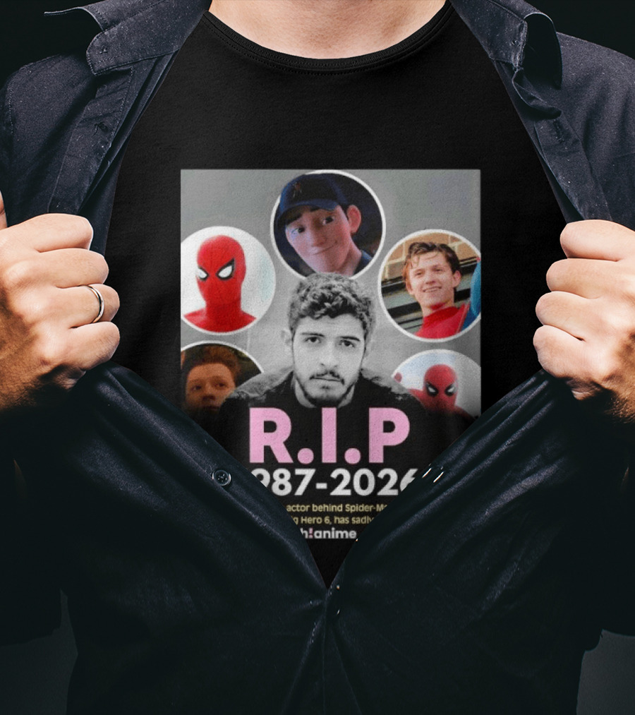 RIP Alexis Ortega 1987 2026 Voice Of Spider Man And Tadashi T-Shirt