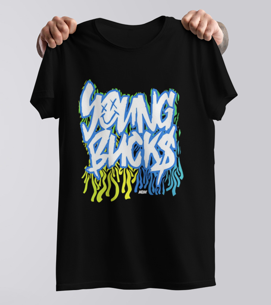 Young Bucks The Party's Back Neon Graffiti T-Shirt