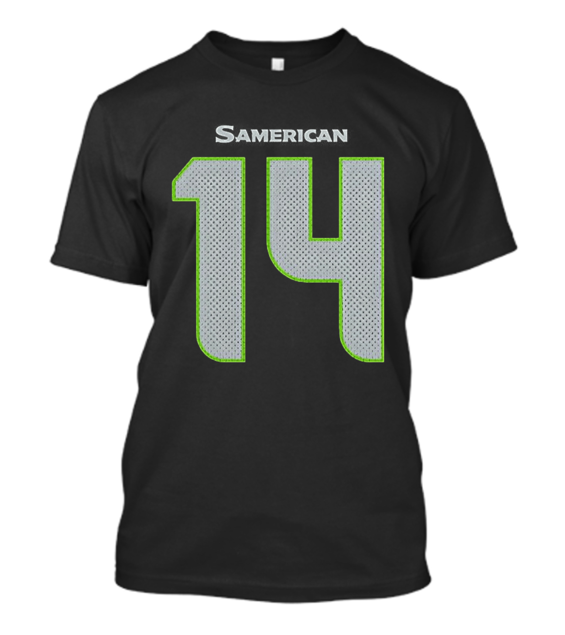 Seattle Seahawks Samerican 14 Jersey T-Shirt