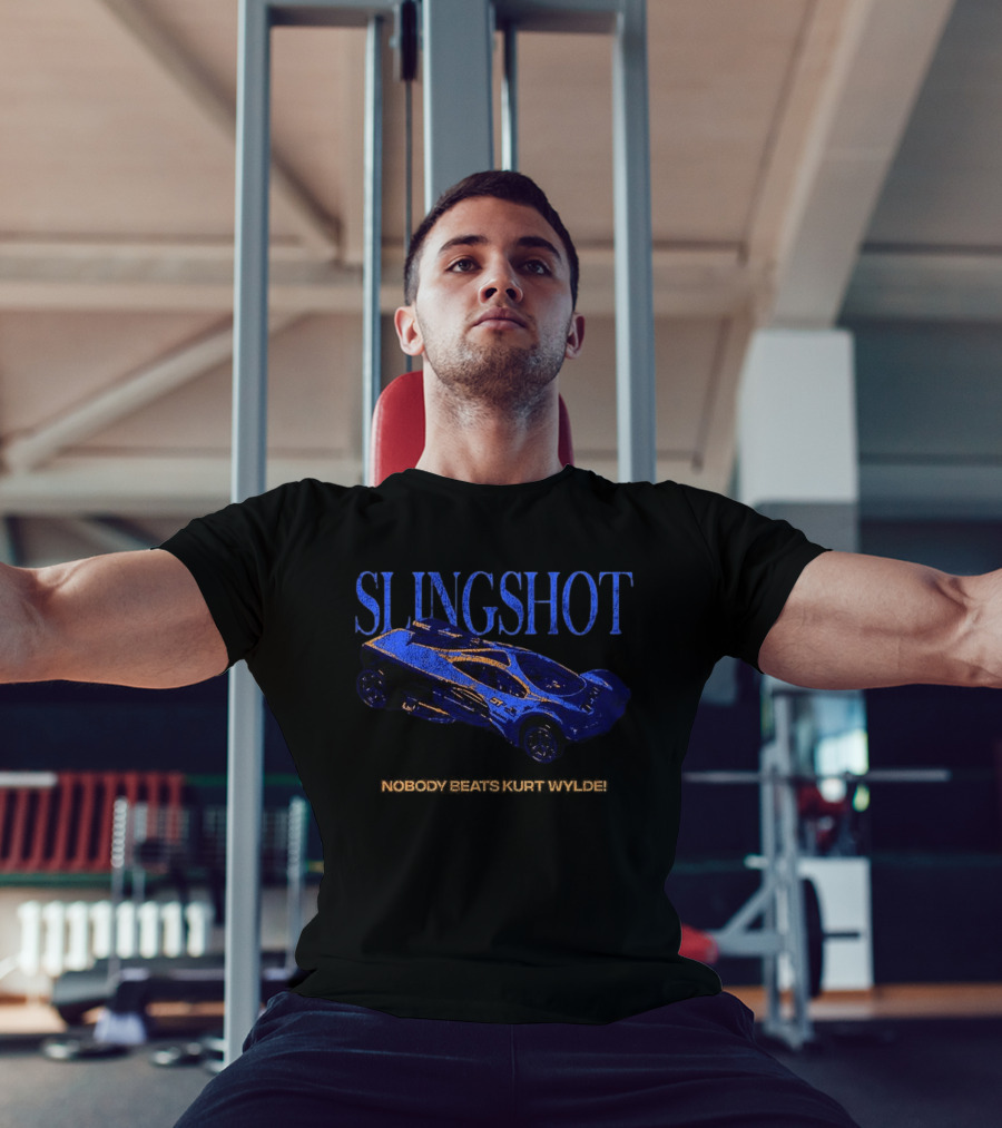 SLINGSHOT Nobody Beats Kurt Wylde Racing Car T-Shirt