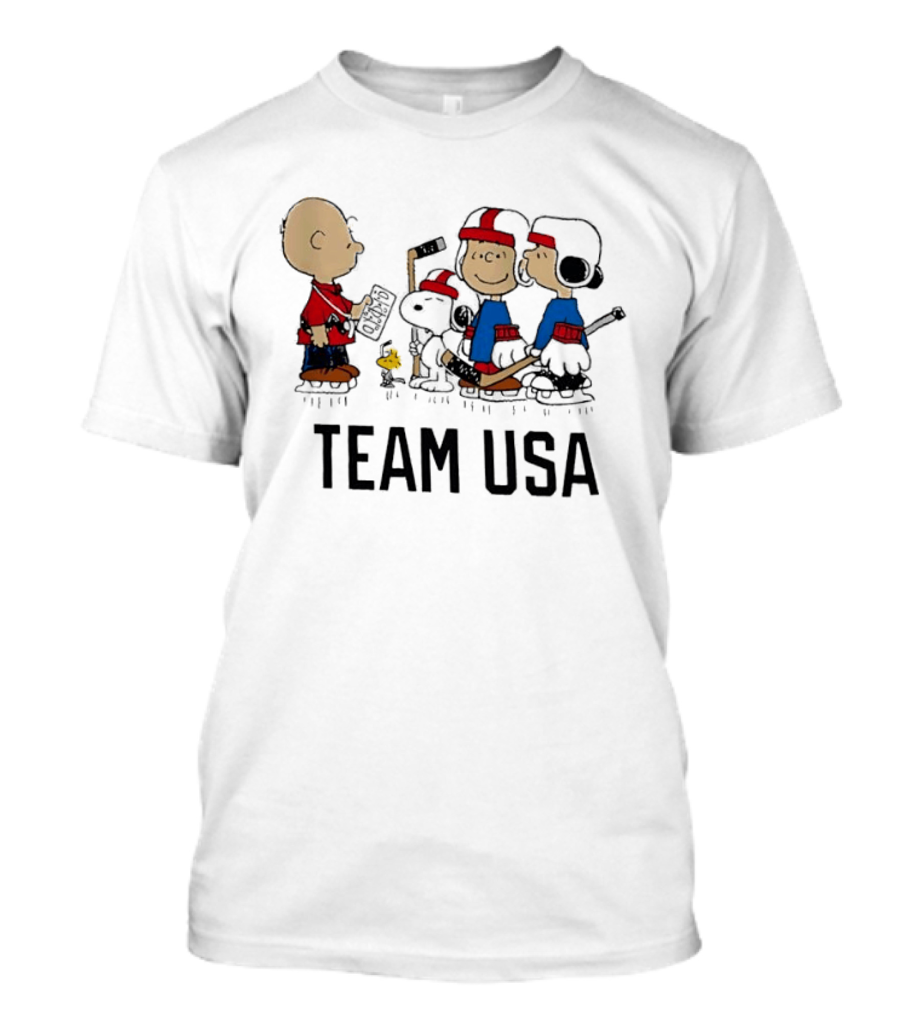 Team USA Peanuts Hockey Outerstuff Collaboration T-Shirt