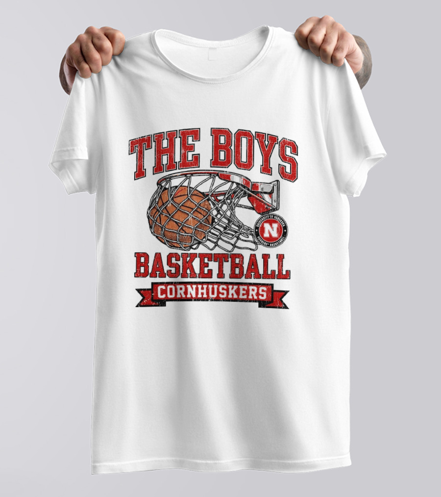 The Boys Basketball Cornhuskers N Iconic Hoop T-Shirt