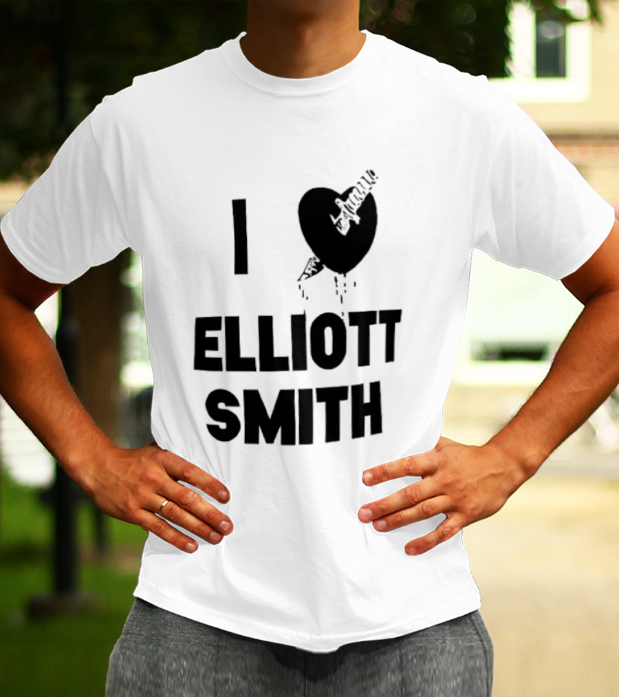 I Heart Elliott Smith Guitar Heart T-Shirt