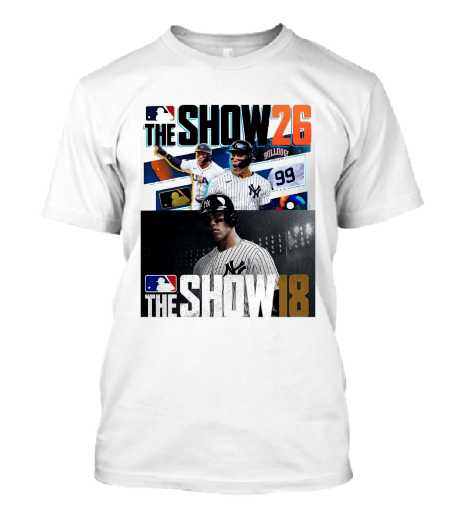 MLB The Show 26 Aaron Judge New York Yankees Cover Athlete Baseball Game Featuring The Show 18 T-Shirt