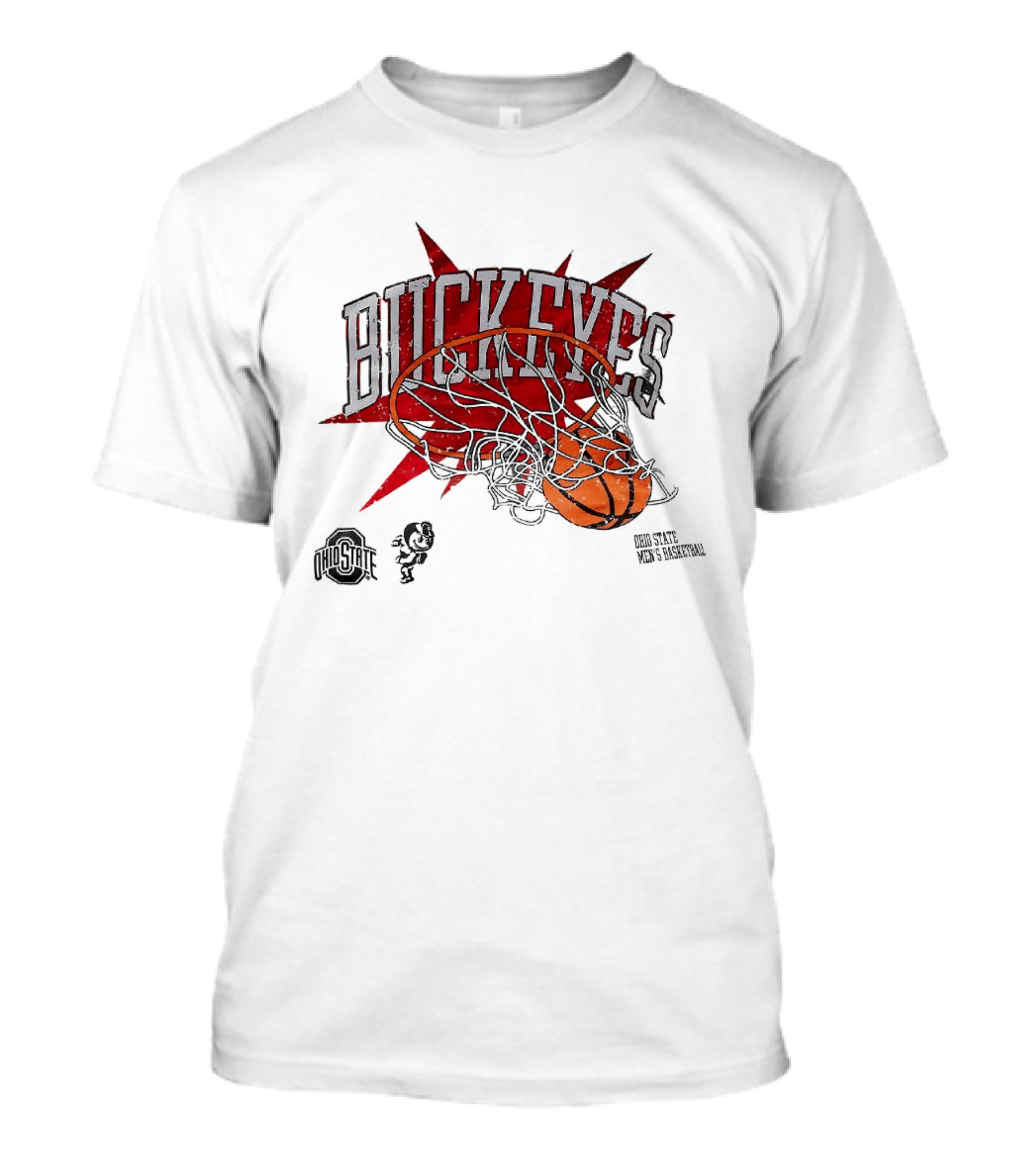 Ohio State Buckeyes Men's Basketball 2026 Dunking Basketball Hoop T-Shirt