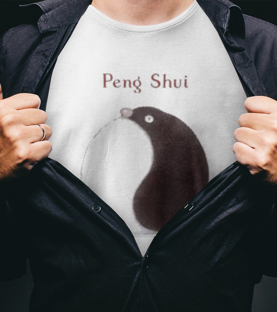 Peng Shui Yin Yang Symbol Smoke T-Shirt
