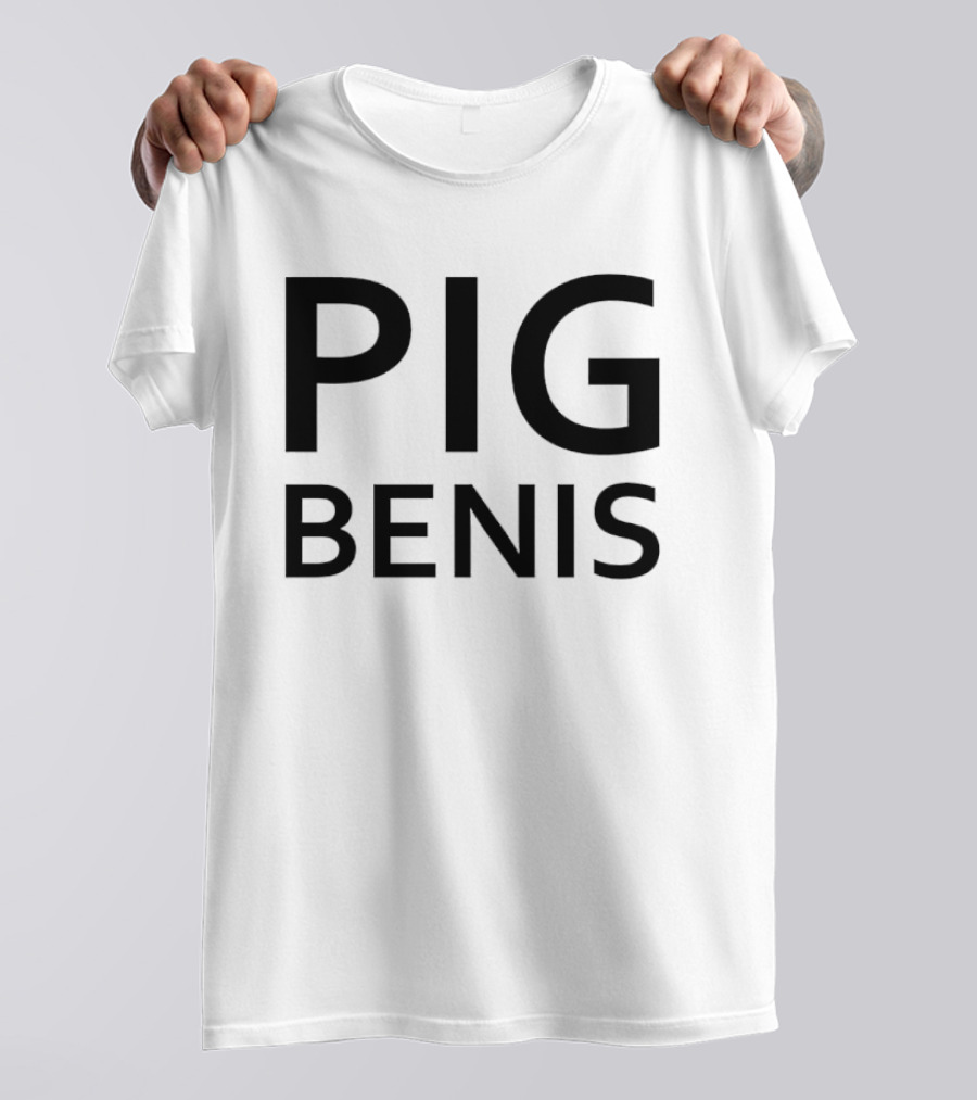Pig Benis Bold Lettering T-Shirt