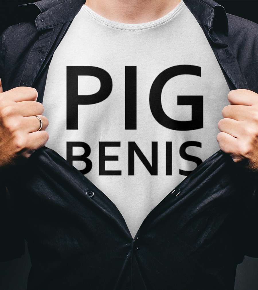 Pig Benis Bold Lettering T-Shirt