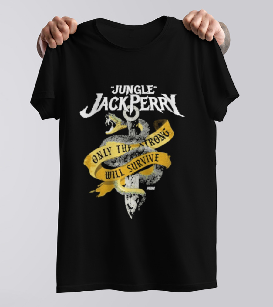 Jungle Jack Perry Only The Strong Will Survive Snake And Sword T-Shirt