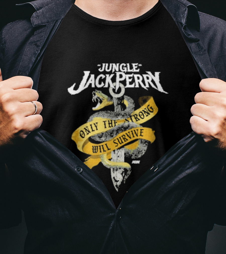 Jungle Jack Perry Only The Strong Will Survive Snake And Sword T-Shirt