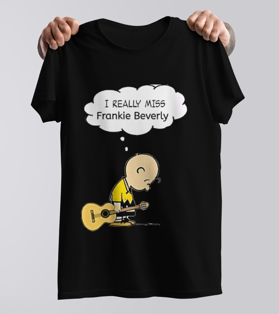 Charlie Brown I Really Miss Frankie Beverly Guitar Player T-Shirt