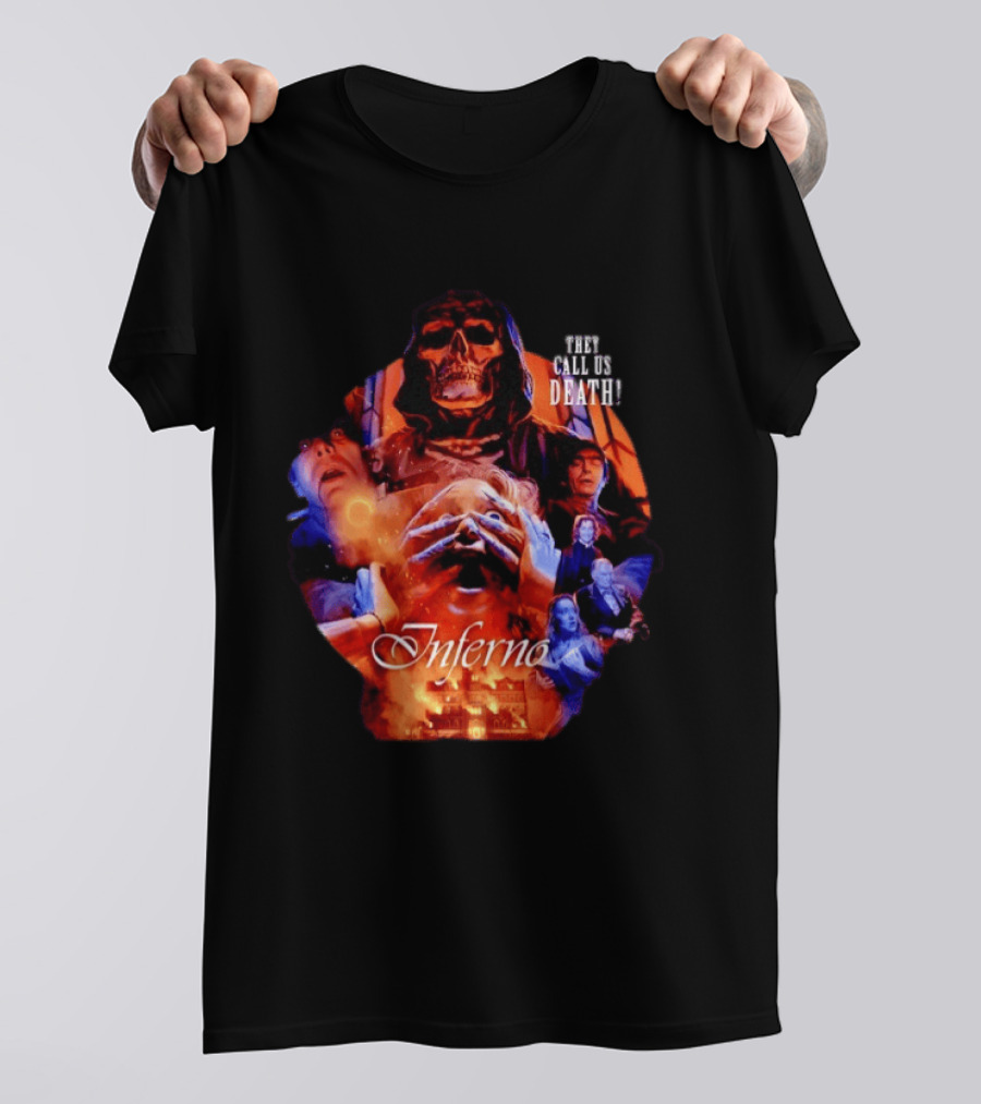 Dario Argento's Inferno They Call Us Death Horror Movie Collage T-Shirt
