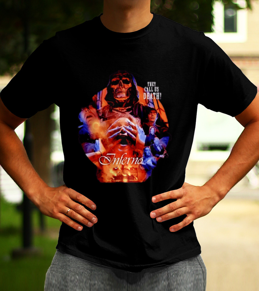 Dario Argento's Inferno They Call Us Death Horror Movie Collage T-Shirt