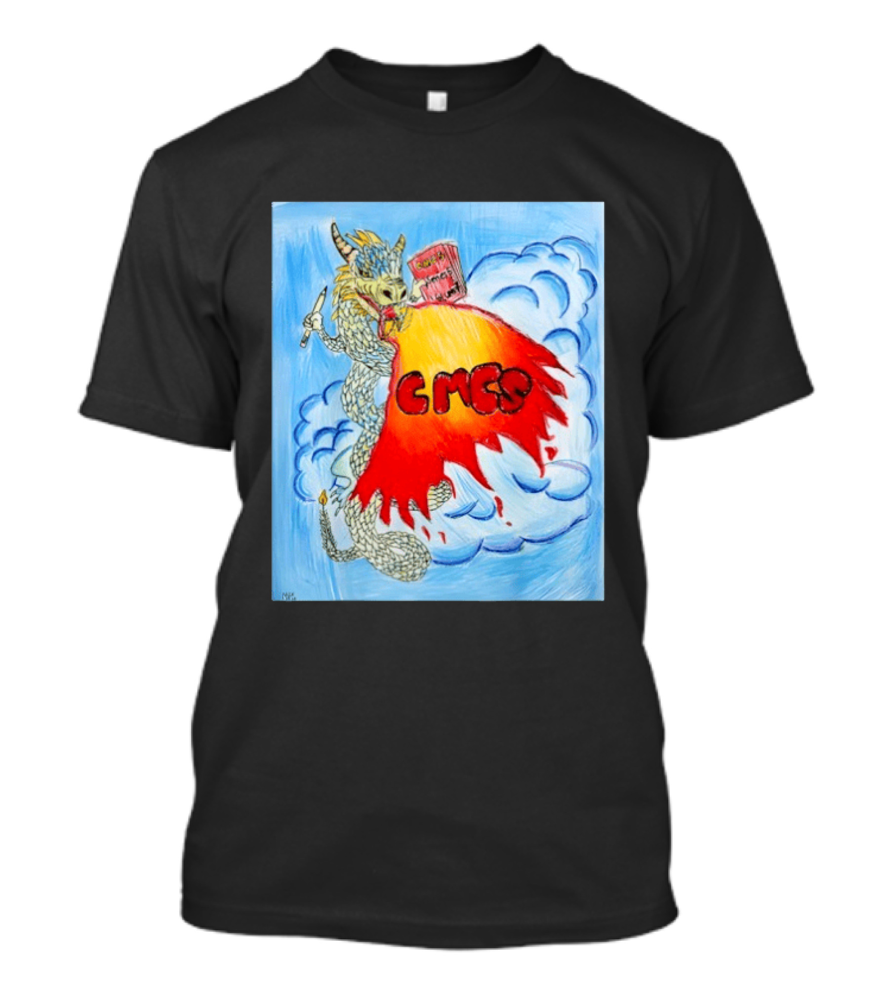CMCS Yearbook Dragon 2026 Cloud Fire T-Shirt