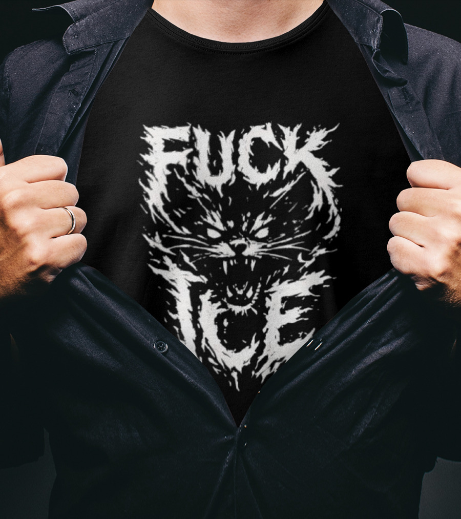 Feral Cat Fuck ICE T-Shirt
