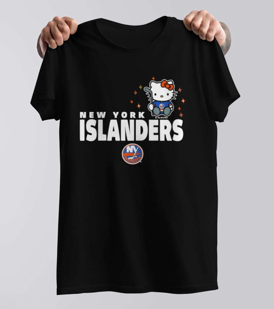 Hello Kitty New York Islanders NHL Hockey Crossover 2026 Winter Sports T-Shirt