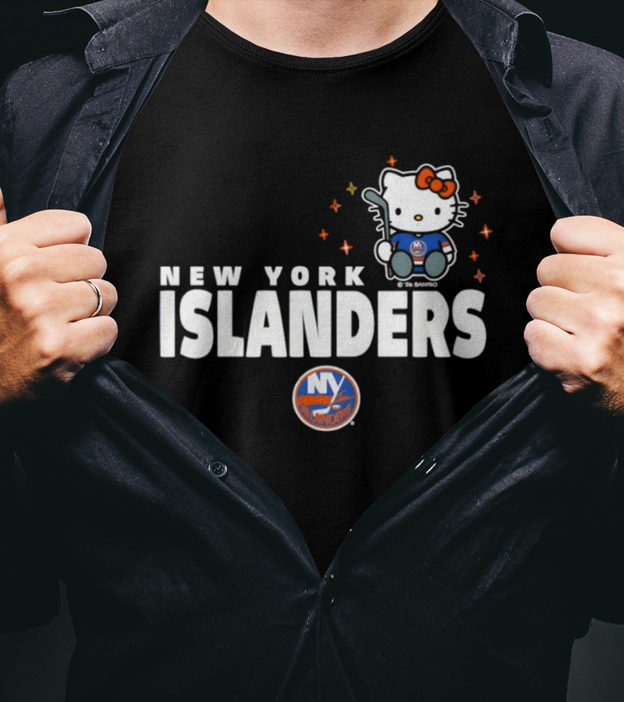 Hello Kitty New York Islanders NHL Hockey Crossover 2026 Winter Sports T-Shirt