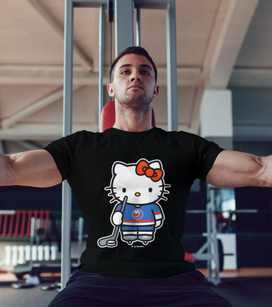 Hello Kitty X New York Islanders Hockey Player NHL 2026 T-Shirt