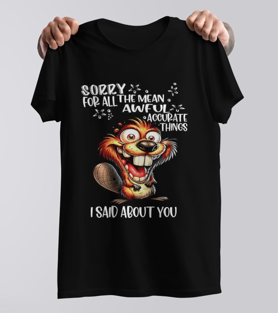 Sorry For All The Mean Awful Accurate Things I Said About You T-Shirt