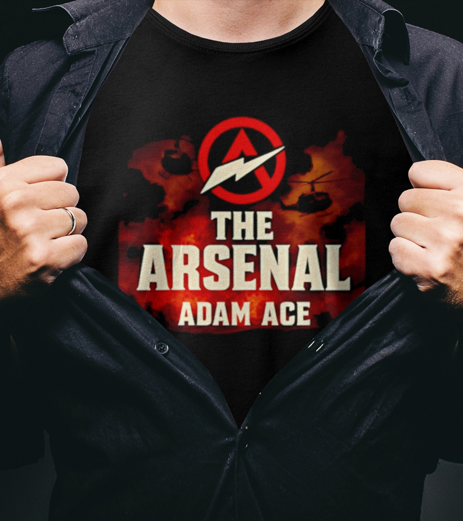 The Arsenal Adam Ace Helicopter Ride Adventure T-Shirt