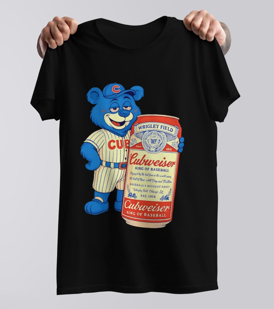 Cubs Wrigley Field Cubweiser King Of Baseball 1914 Bear Fans T-Shirt
