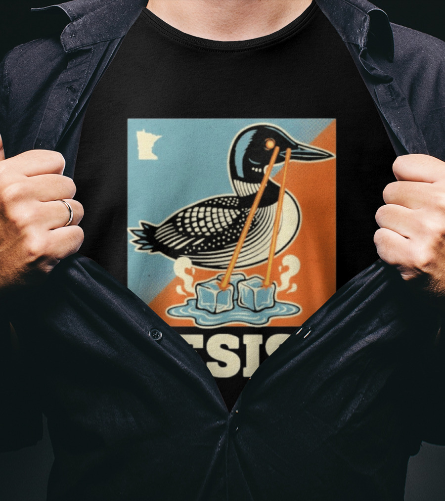 Resist Minneapolis Loon Ice Protest Minnesota T-Shirt
