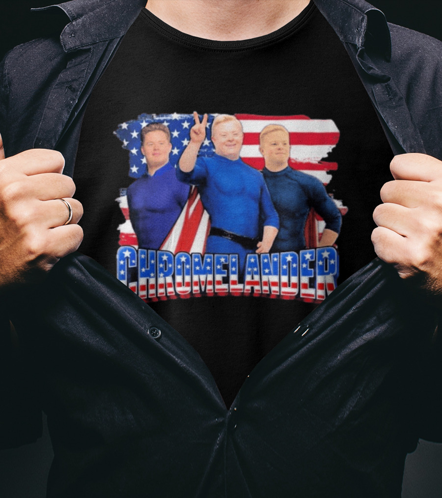 Chromelander Stars And Stripes Superheroes 3D T-Shirt