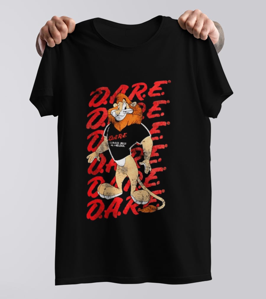 DARE To Resist Drugs And Violence Daren The Lion T-Shirt