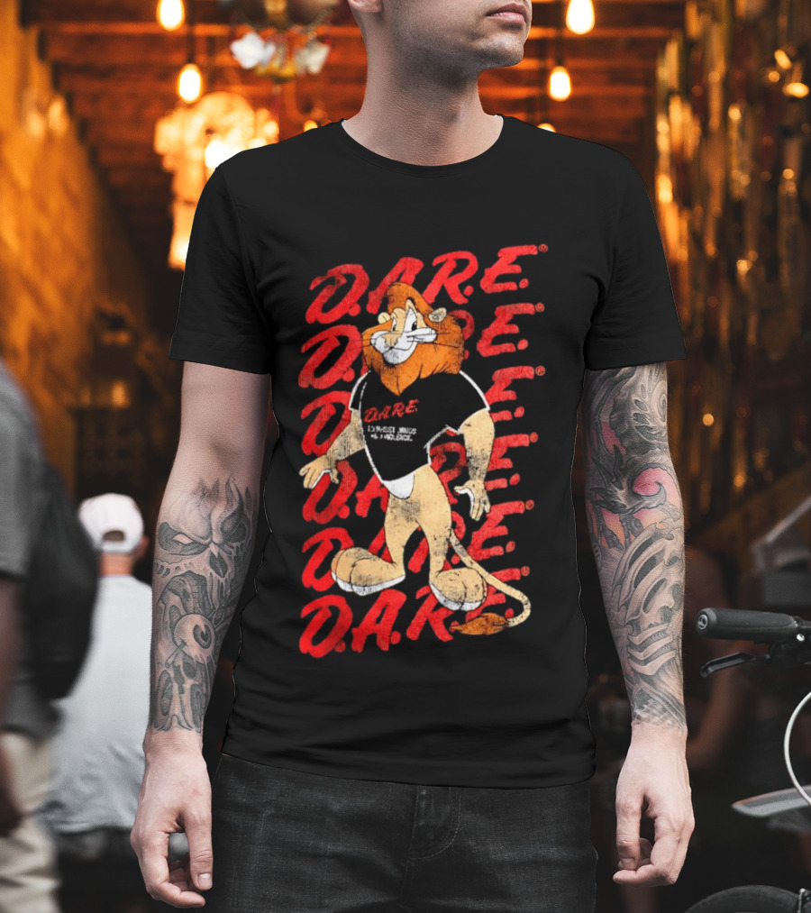 DARE To Resist Drugs And Violence Daren The Lion T-Shirt