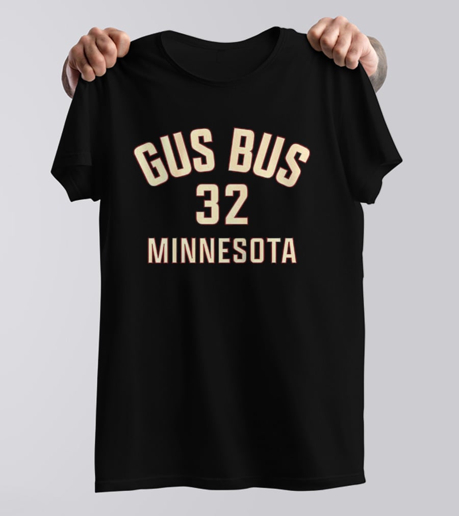 Gus Bus 32 Minnesota Wild Filip Gustavsson Name And Number Hockey T-Shirt