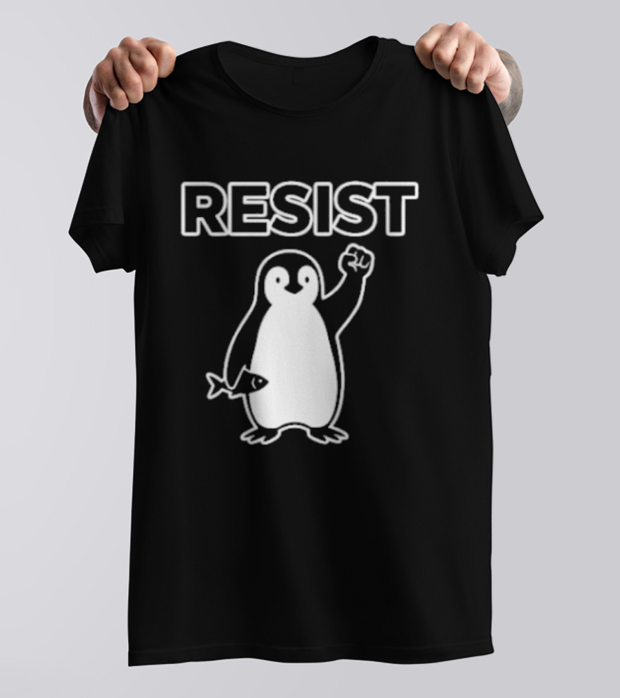 Penguin Resist Fist Fish Minnesota T-Shirt