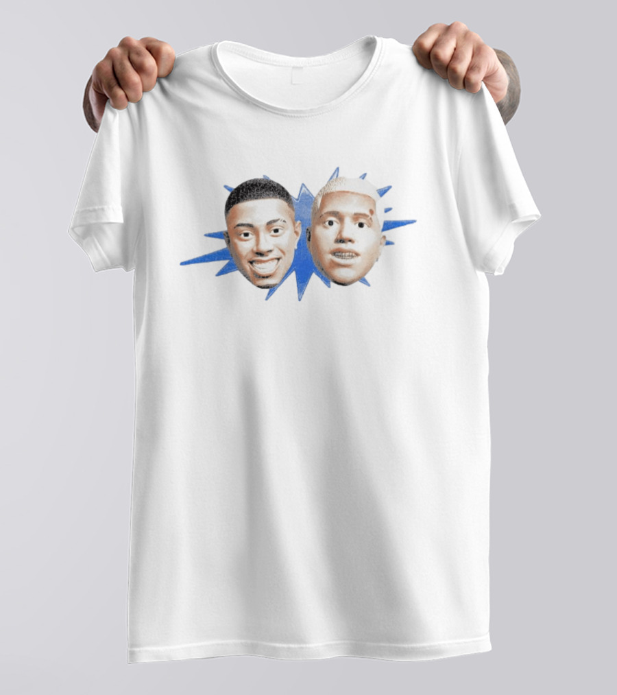 Camiseta ISSO E BRASIL TETO WIU Faces Blue T-Shirt