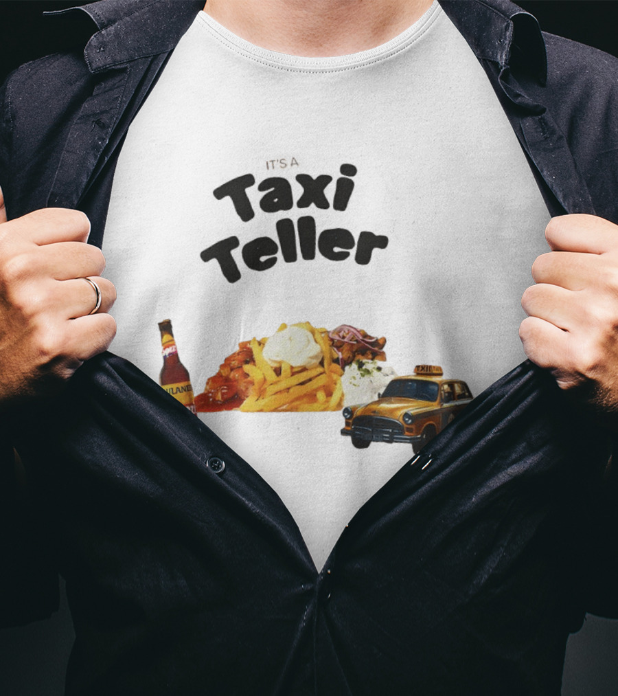 Kebab Fries Taxi Teller With Paulaner Spezi Car T-Shirt