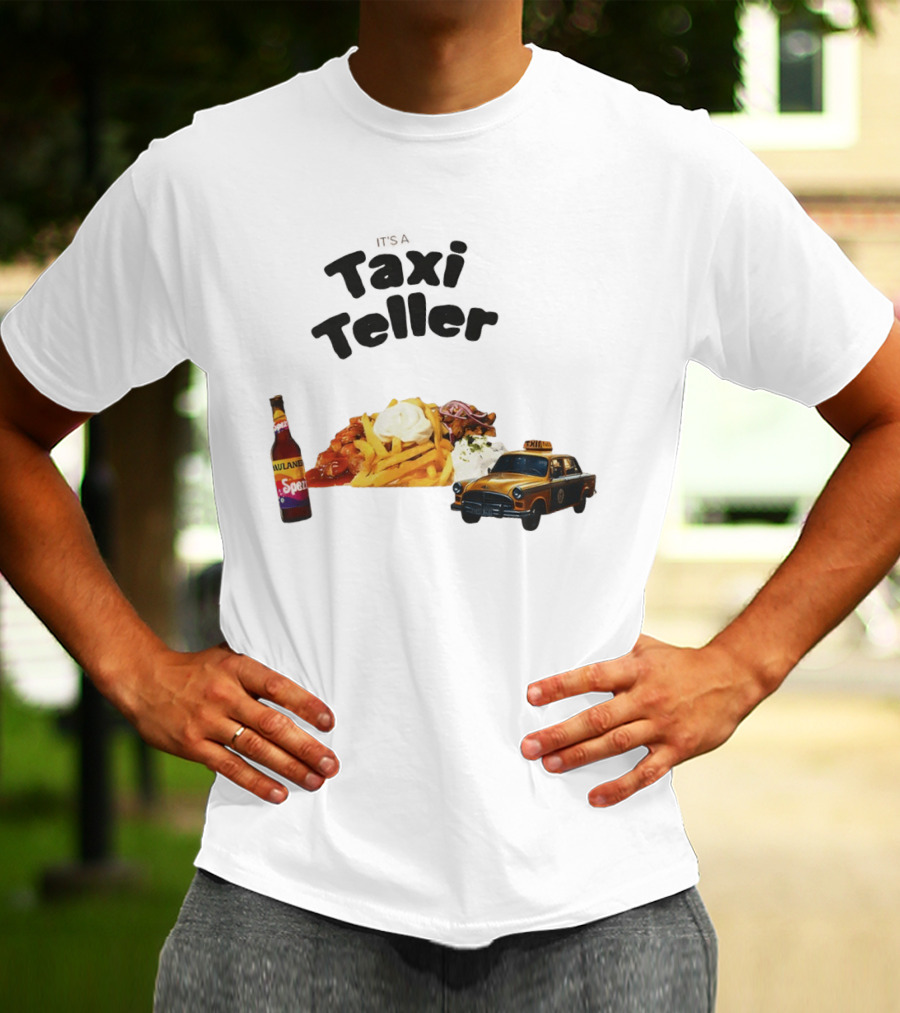 Kebab Fries Taxi Teller With Paulaner Spezi Car T-Shirt