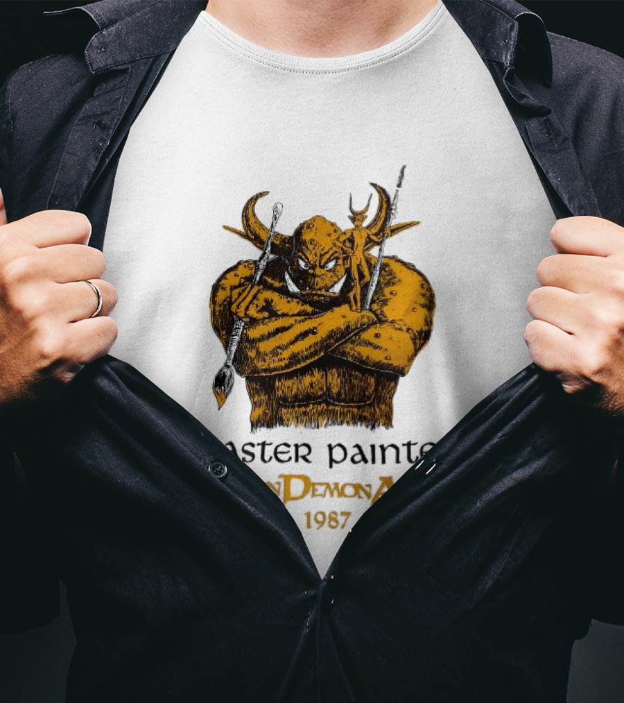 Master Painter Golden Demon Award 1987 Vintage Monster T-Shirt