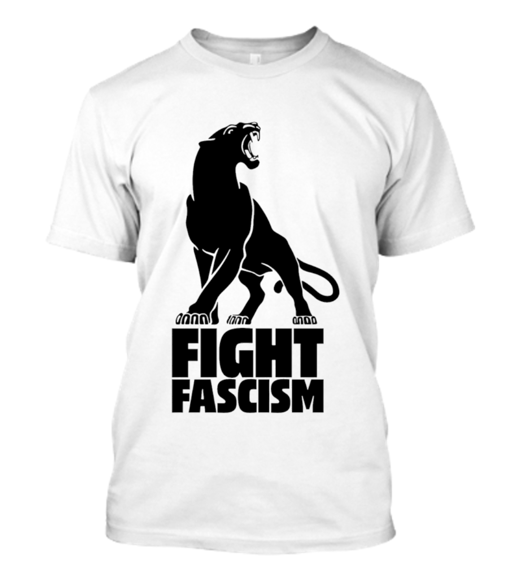 Fight Fascism Panther Roar Black Power Movement T-Shirt