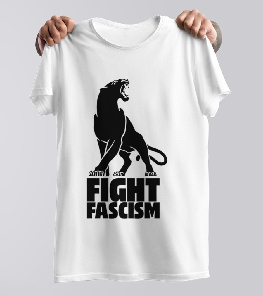 Fight Fascism Panther Roar Black Power Movement T-Shirt