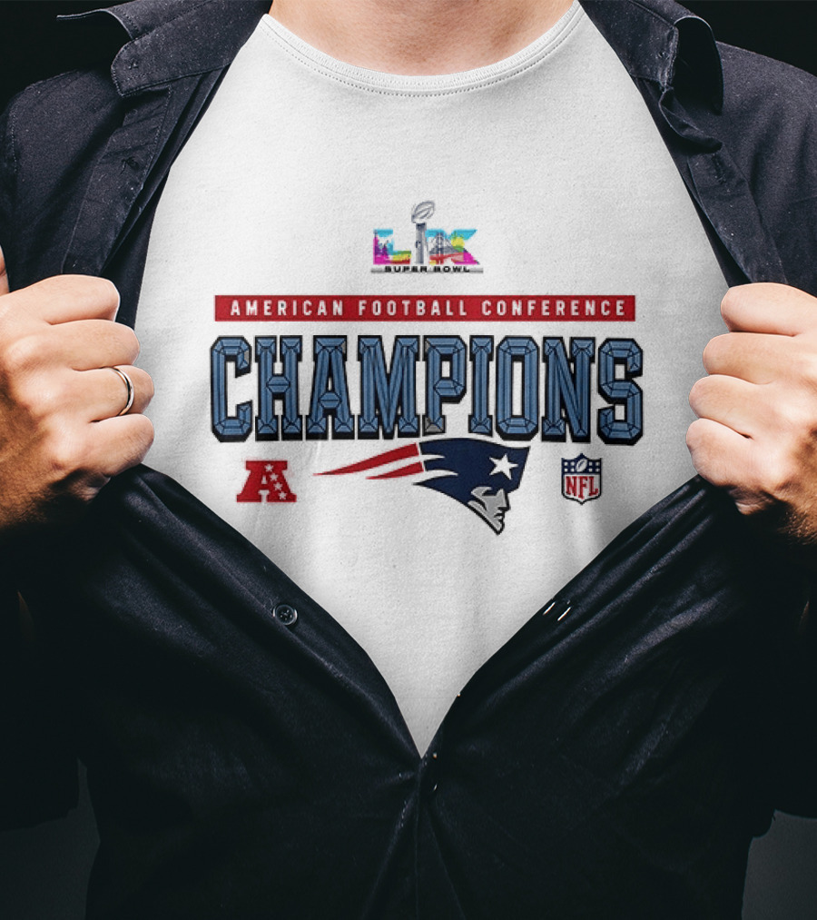 New England Patriots Super Bowl XLIX American Football Conference Champions T-Shirt