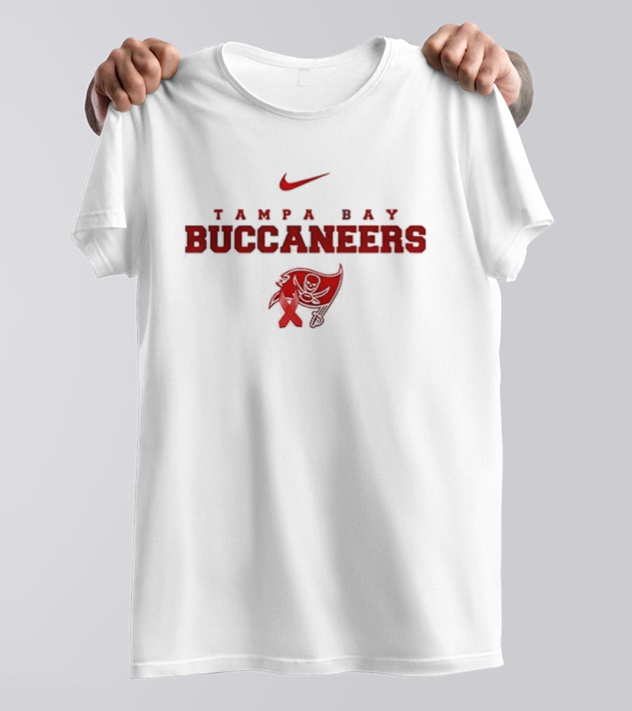Tampa Bay Buccaneers February Red Wear American Heart Month Nike T-Shirt