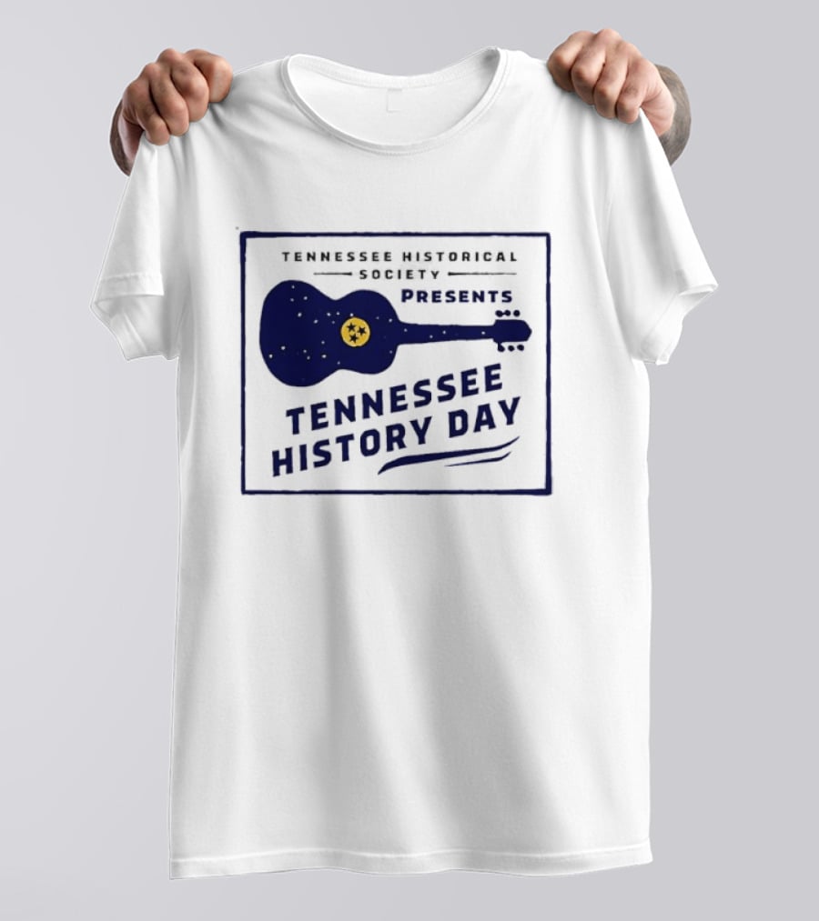 Tennessee Historical Society Presents Tennessee History Day Guitar T-Shirt