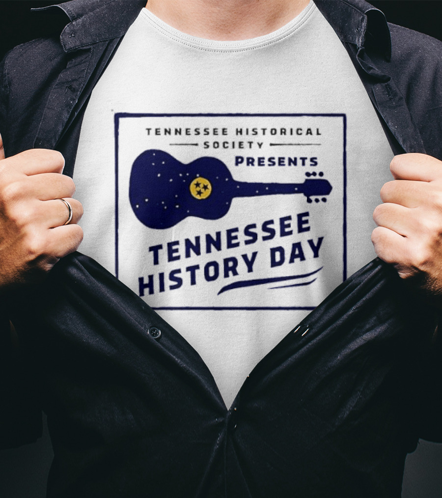 Tennessee Historical Society Presents Tennessee History Day Guitar T-Shirt