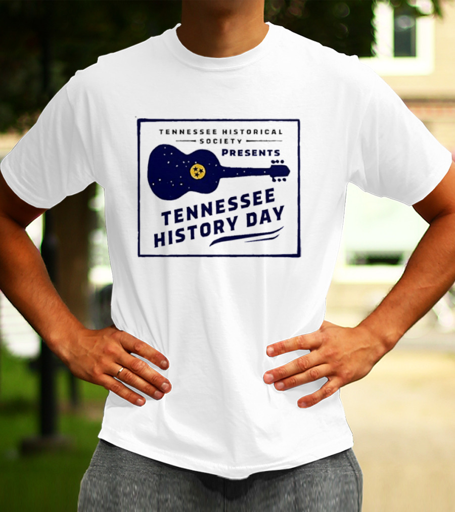 Tennessee Historical Society Presents Tennessee History Day Guitar T-Shirt