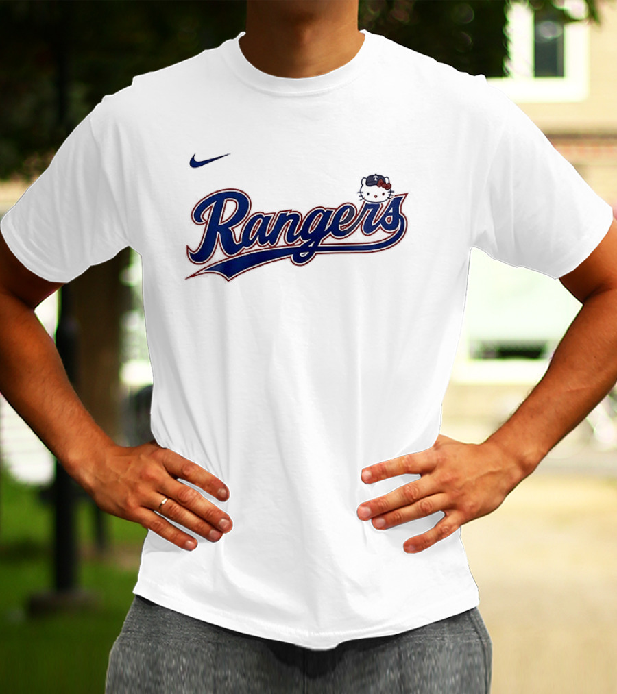 Texas Rangers Hello Kitty Collaboration Nike Rangers T-Shirt