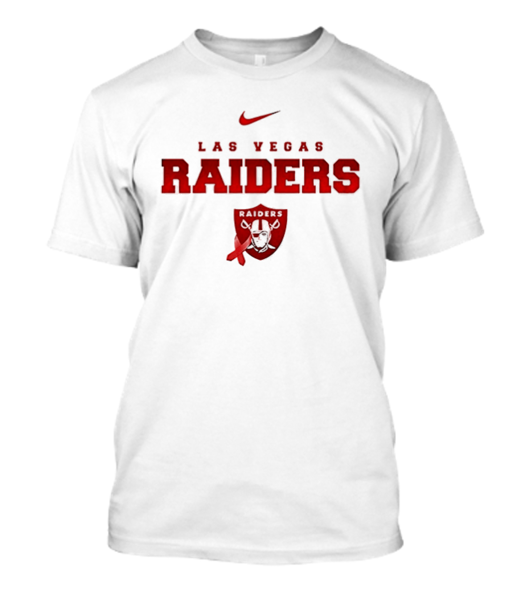 Las Vegas Raiders February We Wear Red American Heart Month Nike T-Shirt