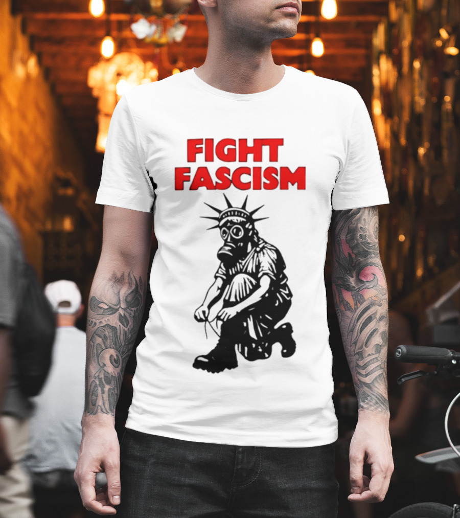 Fight Fascism Liberty Not Fascism Abolish ICE T-Shirt