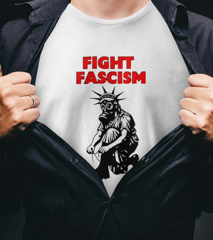 Fight Fascism Liberty Not Fascism Abolish ICE T-Shirt