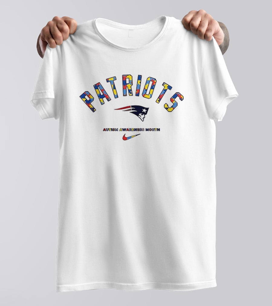 Patriots Autism Awareness Month Nike Collaboration T-Shirt