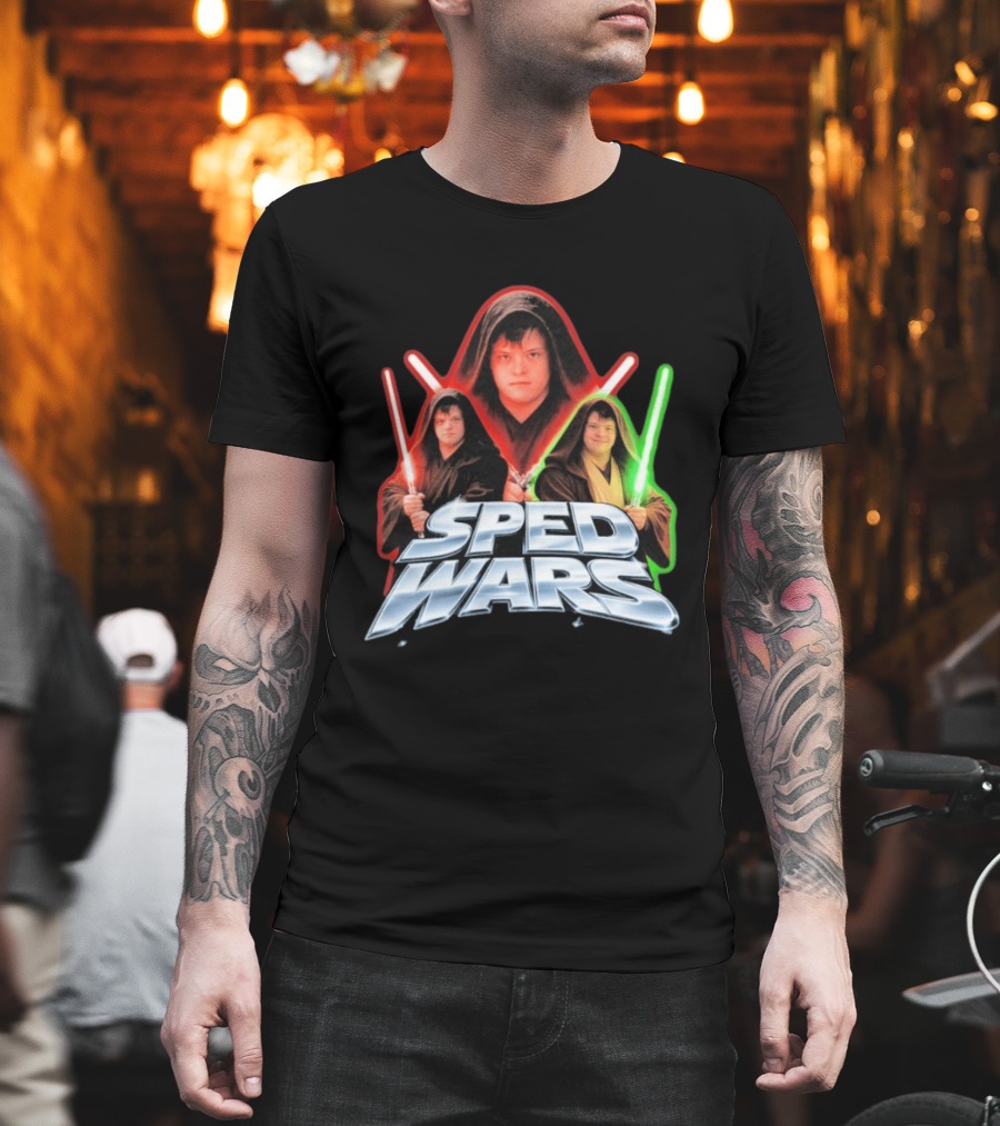 SPED WARS Lightsaber Down Syndrome Jedi T-Shirt